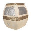 Clayre & Eef Christmas Decoration with LED Lighting 47x48x51 cm White Metal