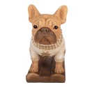 Clayre & Eef Statuetta decorativa Cane 39x20x35 cm Marrone Materiale ceramico