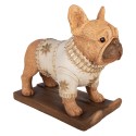 Clayre & Eef Statuetta decorativa Cane 39x20x35 cm Marrone Materiale ceramico