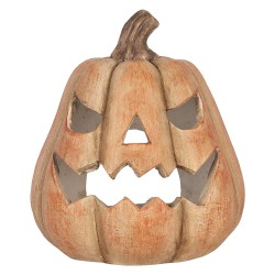 Clayre & Eef Statuetta decorativa Zucca Arancione Materiale ceramico