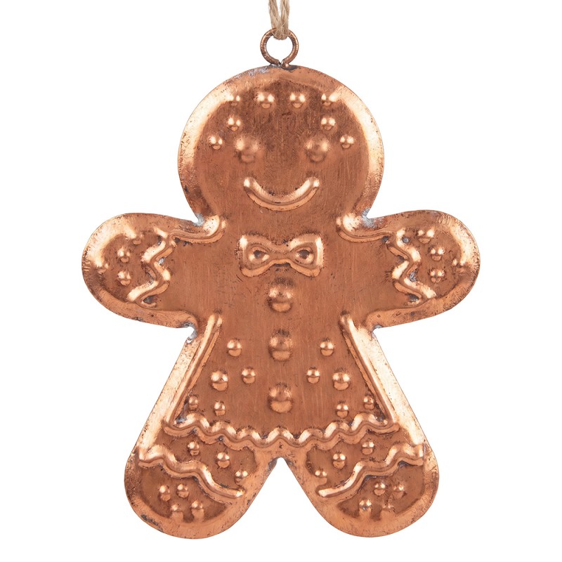 Clayre & Eef Christmas Ornament Brown Metal