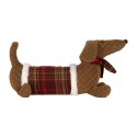 Clayre & Eef Peluche Chien Teckel 42x20x21 cm Marron Synthétique