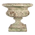 Clayre & Eef Fioriera Verde Ceramica Foglie