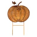 Clayre & Eef Picchetto da giardino Zucca Arancione Metallo