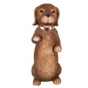 Clayre & Eef Statuetta decorativa Cane 23x19x47 cm Marrone Materiale ceramico