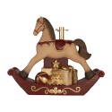 Clayre & Eef Weihnachtsbaumständer Schaukelpferd 73x21x61 cm Braun Keramik