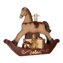 Clayre & Eef Weihnachtsbaumständer Schaukelpferd 73x21x61 cm Braun Keramik