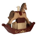 Clayre & Eef Weihnachtsbaumständer Schaukelpferd 73x21x61 cm Braun Keramik