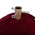 Clayre & Eef Pied de sapin de Noël Boule de Noël 42x40x43 cm Rouge Matériau céramique