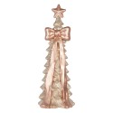 Clayre & Eef Weihnachtsdekorationsfigur Weihnachtsbaum 28x27x75 cm Weiß Keramik