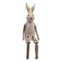 Clayre & Eef Figurine Rabbit Brown Wood