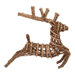 Clayre & Eef Image de décoration Cerf Marron Rotin