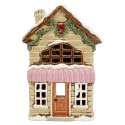 Clayre & Eef Teelichthalter Haus Beige Keramik
