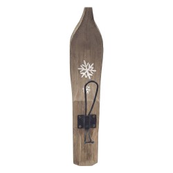 Clayre & Eef Wandhaken 27x9x35 cm Braun Holz