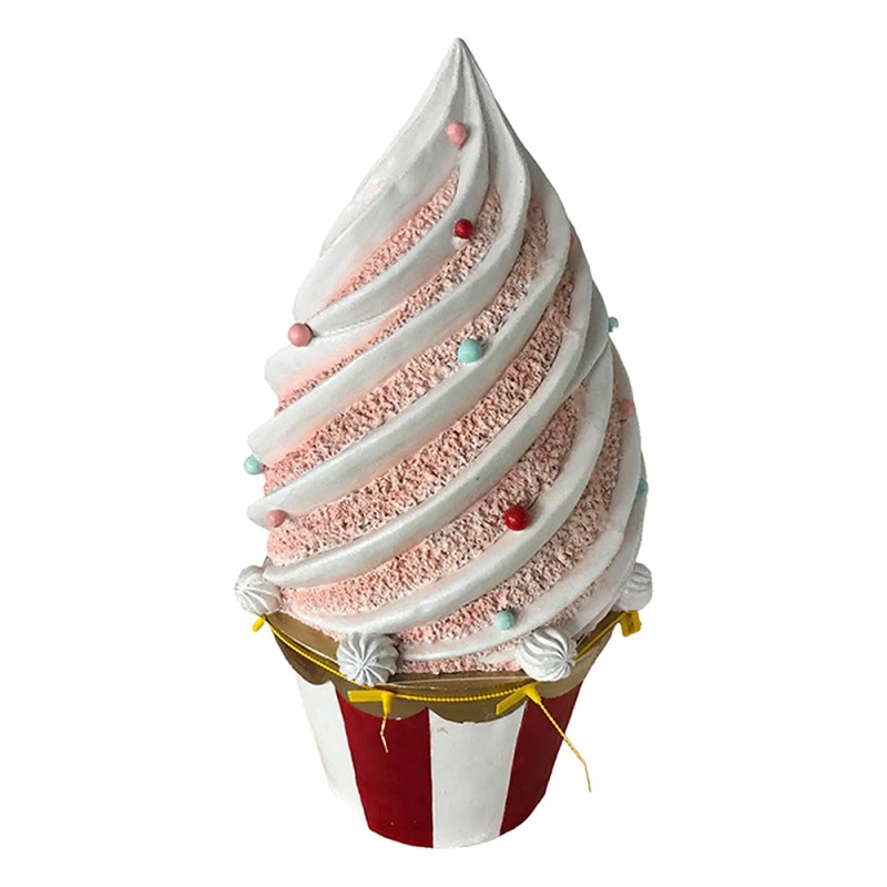 Clayre & Eef Decoration Cupcake White Ceramic