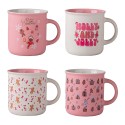 Clayre & Eef Tazza set di 4 380 ML Bianco Porcellana