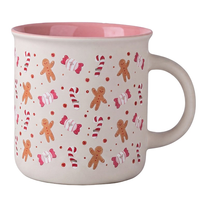 Clayre & Eef Tazza set di 4 380 ML Bianco Porcellana