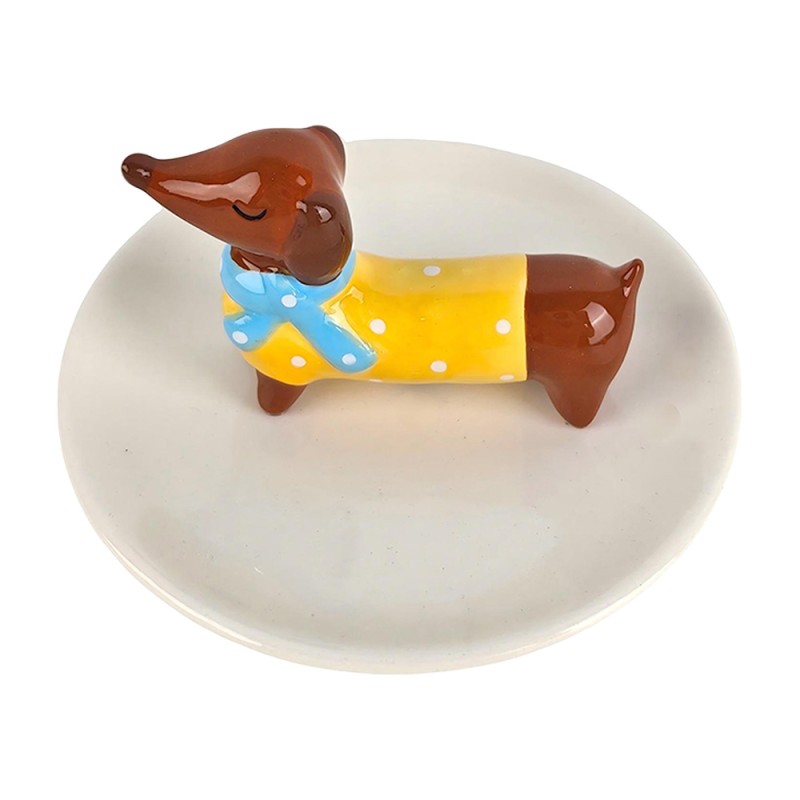 Clayre & Eef Decorative Bowl Dog White Ceramic