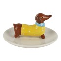 Clayre & Eef Decorative Bowl Dog White Ceramic