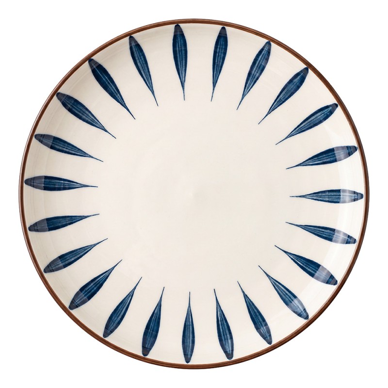 Clayre & Eef Dinner Plate White Ceramic