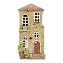 Clayre & Eef Teelichthalter Haus Beige Keramik