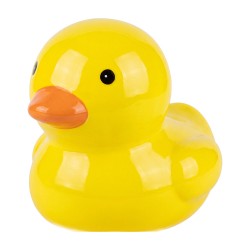 Clayre & Eef Money Box Duck Yellow Ceramic