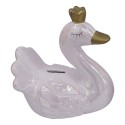 Clayre & Eef Money Box Swan White Ceramic