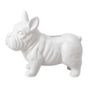 Clayre & Eef Spaarpot Hond Wit Keramiek