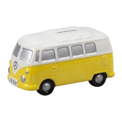Clayre & Eef Money Box Bus Blue Ceramic