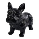 Clayre & Eef Spaarpot Hond Zwart Keramiek