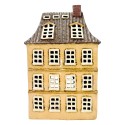 Clayre & Eef Teelichthalter Haus Beige Keramik