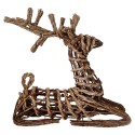 Clayre & Eef Dekoration Hirsch Braun Rattan