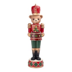 Clayre & Eef Décoration de Noël Casse-noisette Rouge Plastique