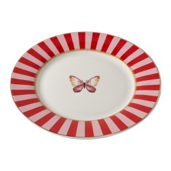 Clayre & Eef Assiette de petit d‚jeuner Blanc Porcelaine