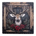Clayre & Eef Coasters for Glasses Brown Ceramic