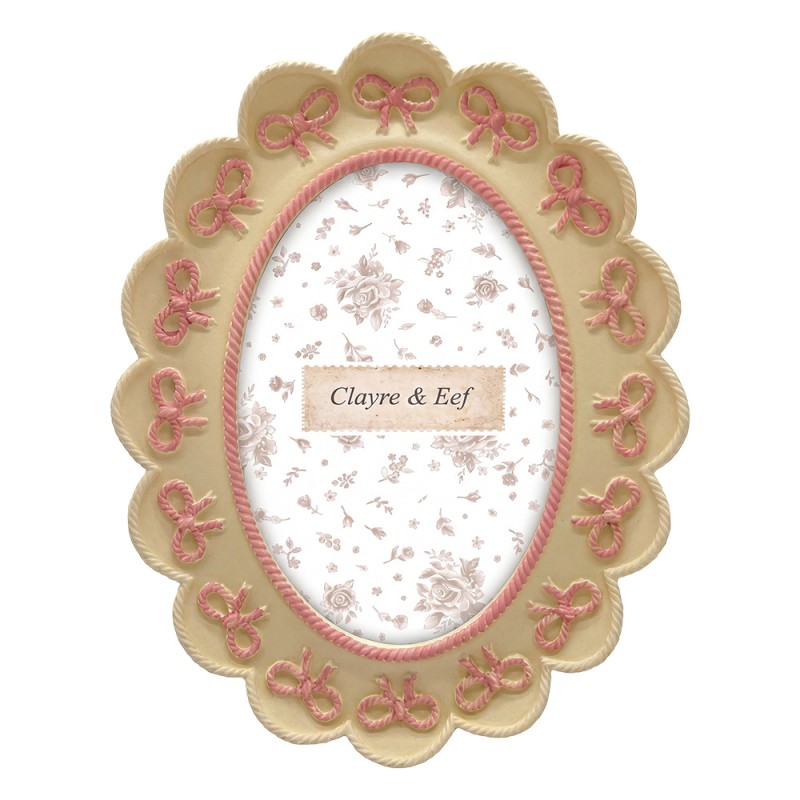 Clayre & Eef Cornice per foto Giallo Plastica
