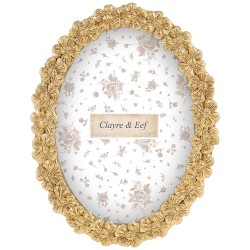 Clayre & Eef Cornice per foto Color oro Plastica
