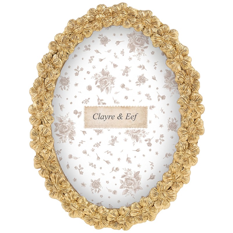 Clayre & Eef Cornice per foto Color oro Plastica