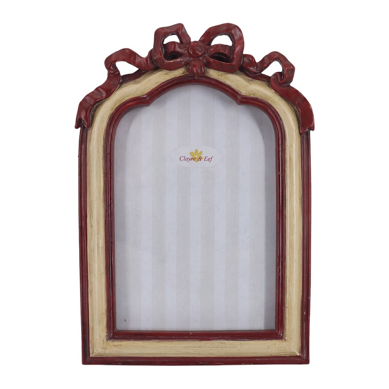 Clayre & Eef Cornice per foto Beige Plastica