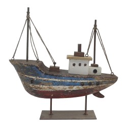 Clayre & Eef Decoratie Model Boot Bruin Hout