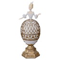 Clayre & Eef Decorative Figurine Woman White Plastic