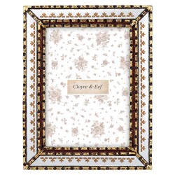 Clayre & Eef Cornice per foto Color argento Plastica