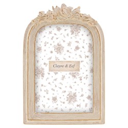 Clayre & Eef Cadre photo Beige Plastique