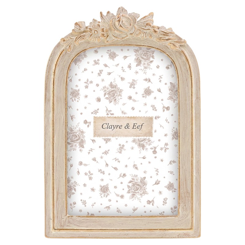 Clayre & Eef Cadre photo Beige Plastique