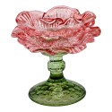 Clayre & Eef Teelichthalter Rosa Glas