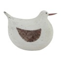 Clayre & Eef Image de décoration Oiseau Blanc Bois