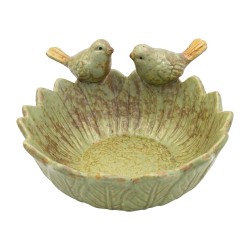Clayre & Eef Decorative Bowl Green Ceramic