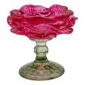 Clayre & Eef Teelichthalter Rosa Glas