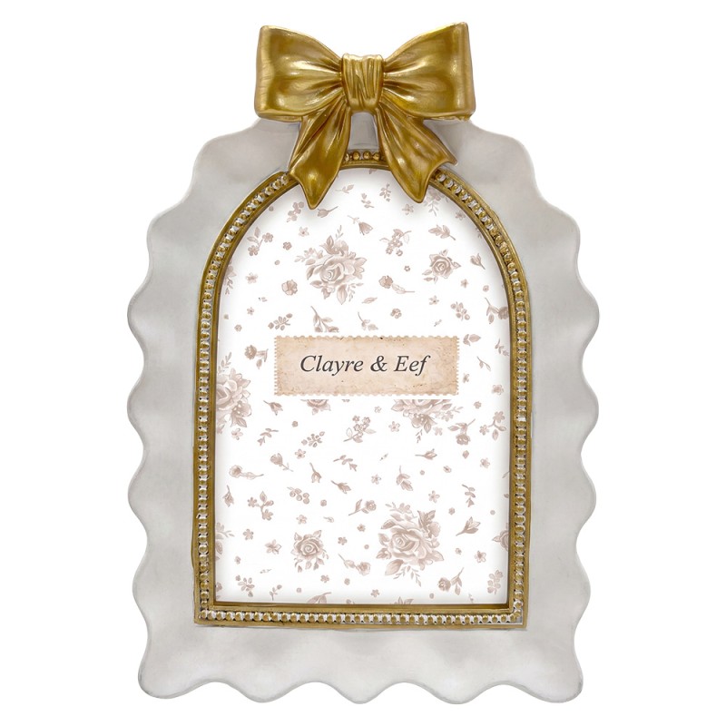 Clayre & Eef Cadre photo Blanc Plastique