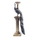 Clayre & Eef Candle holder Peacock Gold colored Plastic